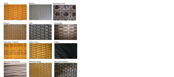 CORES DE FIBRAS